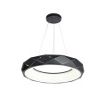 LAMPAMI - czarna lampa ledowa, lampa sufitowa wisząca, lampa nad okrągły stół, lampa sufitowa ledowa nowoczesna REUS