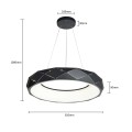 LAMPAMI -  lampa sufitowa ledowa nowoczesna REUS szkic
