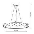 LAMPAMI - lampa sufitowa ledowa nowoczesna REUS szkic