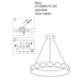LAMPAMI - lampa sufitowa ledowa nowoczesna REUS szkic