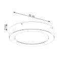 LAMPAMI - lampa sufitowa ledowa plafon ONYX 30 biały LED 3000K szkic