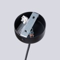 LAMPAMI - lampa wisząca czarna, lampa nad okrągły stół, czarna lampa wisząca nad stół, tuba sufitowa czarna wisząca BLISS 1P