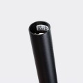 LAMPAMI - lampa wisząca czarna, lampa nad okrągły stół, czarna lampa wisząca nad stół, tuba sufitowa czarna wisząca BLISS 1P