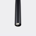 LAMPAMI - lampa wisząca czarna, lampa nad okrągły stół, czarna lampa wisząca nad stół, tuba sufitowa czarna wisząca BLISS 1P
