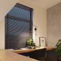 LAMPAMI - kinkiet regulowany nowoczesny, kinkiet ścienny, kinkiet do czytania, kinkiet do sypialni, czarny kinkiet do salonu NOX
