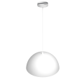 LAMPAMI - lampa nad okrągły stół, lampa do jadalni, lampa nowoczesna wisząca, biała lampa do kuchni BETA WHITE/GOLD