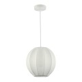 LAMPAMI - nowoczesna lampa wisząca do salonu, lampa do salonu, biała lampa do sypialni, lampa nad stół wisząca biała 1 xE27  DANA