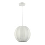 Lampa do sypialni, lampa nad stół wisząca biała 1xE27 DANA