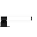 LAMPAMI - kinkiet łazienkowy ledowy, kinkiet łazienkowy czarny, lampa do łazienki, kinkiet nad lustro APA black 6W LED