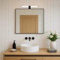 LAMPAMI - kinkiet łazienkowy ledowy, kinkiet łazienkowy czarny, lampa do łazienki, kinkiet nad lustro APA black 6W LED
