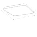 LAMPAMI - lampa łazienkowa AGNES SQUARE LED PRO NOWODVORSKI szkic
