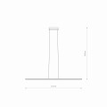 LAMPAMI - ledowa lampa wisząca BAR LED M silk olive NOWODVORSKI szkic