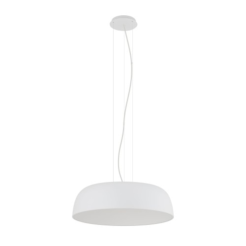 LAMPAMI - lampa nad okrągły stół, lampa do jadalni, lampa nowoczesna wisząca biała, lampa nad stół wisząca, biała lampa do salonu SATELLITE M NOWODVORSKI