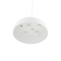 LAMPAMI - lampa nad okrągły stół, lampa do jadalni, lampa nowoczesna wisząca biała, lampa nad stół wisząca, biała lampa do salonu SATELLITE M NOWODVORSKI