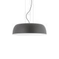 LAMPAMI - lampa nad okrągły stół, lampa do jadalni, lampa nowoczesna wisząca szara, lampa nad stół wisząca, szara lampa do salonu SATELLITE M NOWODVORSKI