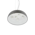 LAMPAMI - lampa nad okrągły stół, lampa do jadalni, lampa nowoczesna wisząca szara, lampa nad stół wisząca, szara lampa do salonu SATELLITE M NOWODVORSKI