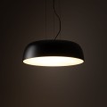 LAMPAMI - lampa nad okrągły stół, lampa do jadalni, lampa nowoczesna wisząca czarna, lampa nad stół wisząca, czarna lampa do salonu SATELLITE M NOWODVORSKI