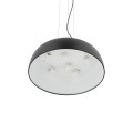 LAMPAMI - lampa nad okrągły stół, lampa do jadalni, lampa nowoczesna wisząca czarna, lampa nad stół wisząca, czarna lampa do salonu SATELLITE M NOWODVORSKI