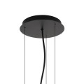 LAMPAMI - lampa nad okrągły stół, lampa do jadalni, lampa nowoczesna wisząca czarna, lampa nad stół wisząca, czarna lampa do salonu SATELLITE M NOWODVORSKI