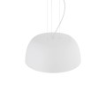 LAMPAMI - lampa nad okrągły stół, lampa do jadalni, lampa nowoczesna wisząca biała, lampa nad stół wisząca, biała lampa do salonu SATELLITE S NOWODVORSKI
