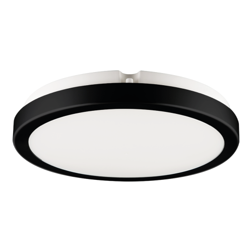LAMPAMI - okrągły plafon łazienkowy led, lampa sufitowa ledowa, lampa sufitowa łazienkowa, lampa pod prysznic Vera 24W 4000K czarna IP65