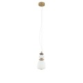 LAMPAMI - lampa ledowa wisząca, lampa do sypialni, lampa do jadalni, złota lampa wisząca pojedyncza ledowa CERAMIC LED NOWODVORSKI