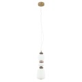 LAMPAMI - lampa ledowa wisząca, lampa do sypialni, lampa do jadalni, złota lampa wisząca pojedyncza ledowa CERAMIC LED NOWODVORSKI