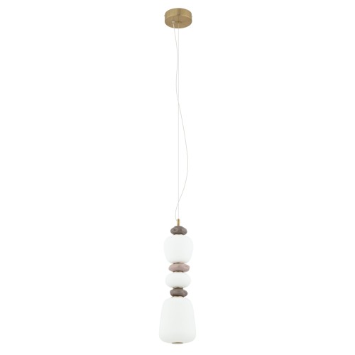 LAMPAMI - lampa ledowa wisząca, lampa do sypialni, lampa do jadalni, złota lampa wisząca pojedyncza ledowa CERAMIC LED NOWODVORSKI