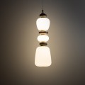LAMPAMI - lampa ledowa wisząca, lampa do sypialni, lampa do jadalni, złota lampa wisząca pojedyncza ledowa CERAMIC LED NOWODVORSKI