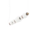 LAMPAMI - lampa ledowa wisząca, lampa do sypialni, lampa do jadalni, złota lampa wisząca pojedyncza ledowa CERAMIC LED NOWODVORSKI