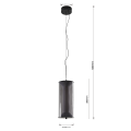 LAMPAMI -  lampa wisząca przy lustrze, nowoczesna lampa wisząca do salonu, lampa do sypialni wisząca przy łóżku, lampa ledowa do salonu AERIS LED CCT