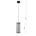 LAMPAMI -  lampa wisząca przy lustrze, nowoczesna lampa wisząca do salonu, lampa do sypialni wisząca przy łóżku, lampa ledowa do salonu AERIS LED CCT