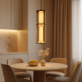 LAMPAMI - lampa wisząca przy lustrze, nowoczesna lampa wisząca do salonu, lampa do sypialni wisząca przy łóżku, lampa ledowa do salonu AERIS 2 LED CCT
