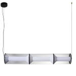  Lampa ledowa do salonu wisząca transparentna 120 cm AERIS 3 LED CCT 