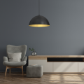 LAMPAMI - lampa nad okrągły stół, lampa do jadalni, lampa nowoczesna wisząca, czarna lampa do kuchni BETA BLACK/GOLD