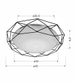 LAMPAMI - lampa sufitowa do kuchni, SVEN LED szkic