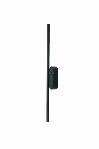 LAMPAMI - lampa ścienna czarna, kinkiet do salonu, kinkiet nowoczesny czarny, czarny kinkiet ledowy, kinkiet pionowy LED BAGETTE 60 czarny 8W LED 4000K