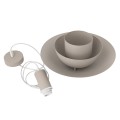 LAMPAMI - lampa nad okrągły stół, lampa do jadalni, lampa nowoczesna wisząca, kaszmirowa lampa do kuchni FERRO Cashmere 1xE27
