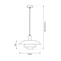 LAMPAMI - kaszmirowa lampa do kuchni FERRO Cashmere 1xE27 szkic