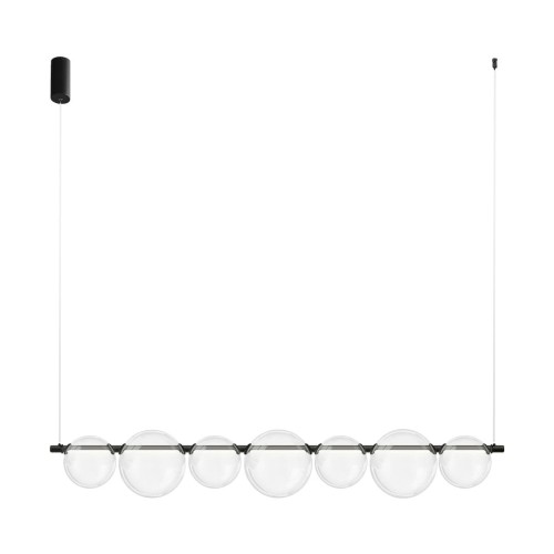 LAMPAMI - lampa ledowa wisząca, lampa ledowa biżuteryjna, lampa do jadalni, lampa wisząca ledowa klosze szklane kule  ATOLA 19W LED