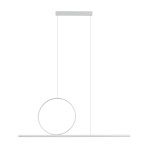 Lampa ledowa wisząca biała 140 cm 3000K LINEO LED 
