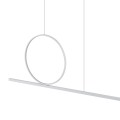 LAMPAMI - lampa wisząca biała, lampa nad wyspę kuchenną, lampa ledowa, ledowa lampa wisząca biała LINEO LED NOWODVORSKI