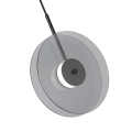LAMPAMI - lampa do salonu nad sofę, lampa wisząca czarna dymiona, nowoczesna lampa ledowa wisząca, lampa do sypialni, wisząca lampa Casy dymna LED CCT