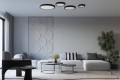 LAMPAMI - plafon led, lampa sufitowa ledowa, plafon czarny nowoczesny, lampa na korytarz, lampa biurowa Plafon ONYX 60 czarny LED 3000K