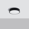 LAMPAMI - plafon led, lampa sufitowa ledowa, plafon sufitowy nowoczesny ONYX 30 czarny LED 3000K