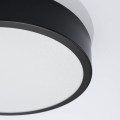 LAMPAMI - plafon led, lampa sufitowa ledowa, plafon sufitowy nowoczesny ONYX 30 czarny LED 3000K