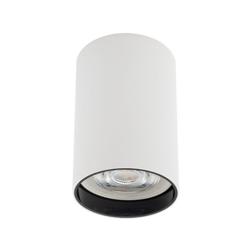 LAMPAMI - lampa sufitowa tuba, tuby sufitowe, biała lampa tuba, tuba sufitowa biała MONO SLIDE TRIMLESS