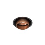 Oprawa stropowa miedziana z czarnym podtynkowa satyna 1xGU10 MONO SLIDE