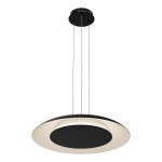 Lampa ledowa do salonu wisząca czarna 130 cm 30W 3000K-4000k-6000K PIATTINO LED 