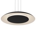 LAMPAMI - żyrandol ledowy, żyrandol do salonu, lampa do salonu nowoczesna, żyrandol led do salonu, lampa ledowa do salonu Piattino Czarny 30W LED 3000K-4000k-6000K